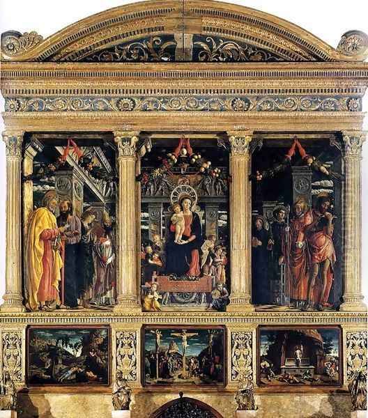 The San Zeno Polyptych 2 Oil Painting by Andrea Mantegna