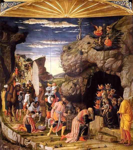 The Adoration of the Magi Oil Painting by Andrea Mantegna