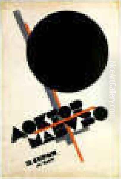 A Movie Poster For Doctor Mabuzo Oil Painting by Kazimir Severinovich Malevich