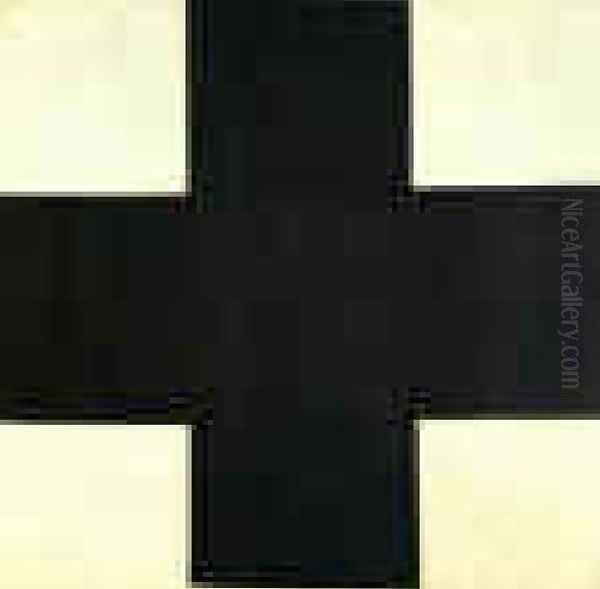 Black Cross Oil Painting by Kazimir Severinovich Malevich