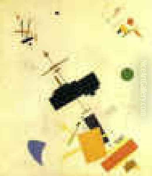 Suprematism (Supremus N56) Oil Painting by Kazimir Severinovich Malevich