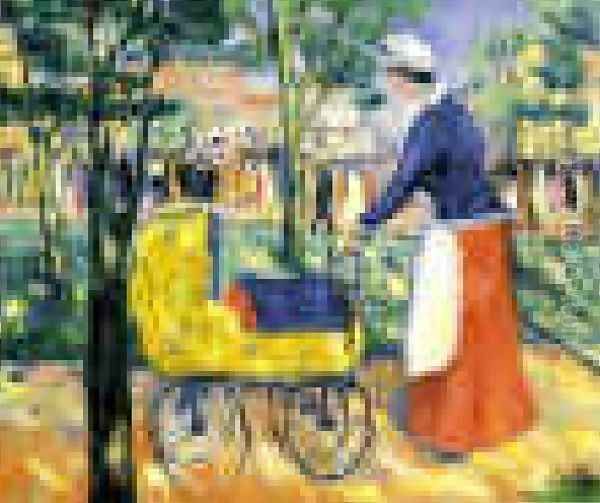 Boulevard Oil Painting by Kazimir Severinovich Malevich