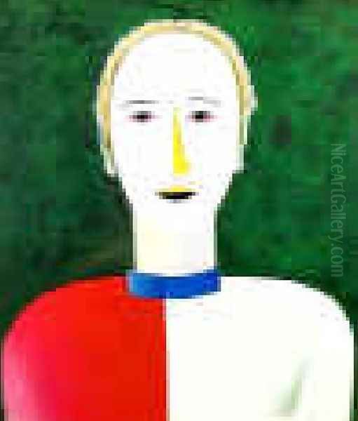 Portrait Of A Female by Kazimir Severinovich Malevich