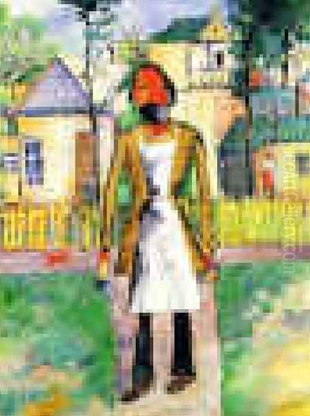 The Carpenter Oil Painting by Kazimir Severinovich Malevich