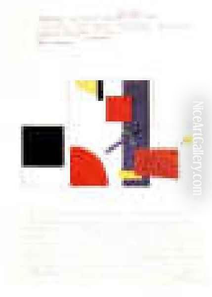 Principles Of A Mural Painting Oil Painting by Kazimir Severinovich Malevich