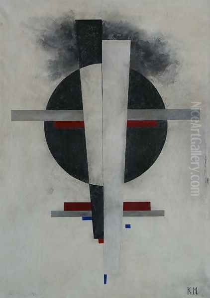 Suprematic Oil Painting by Kazimir Severinovich Malevich