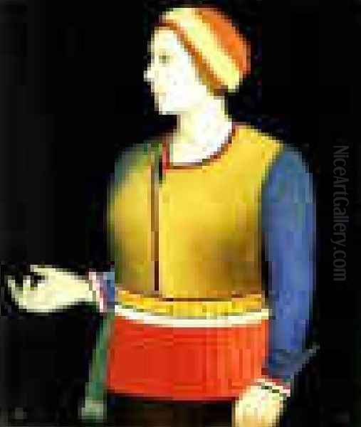 Portrait Of The Artists Wife Oil Painting by Kazimir Severinovich Malevich