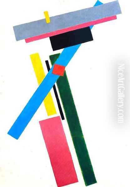 Suprematism 2 Oil Painting by Kazimir Severinovich Malevich