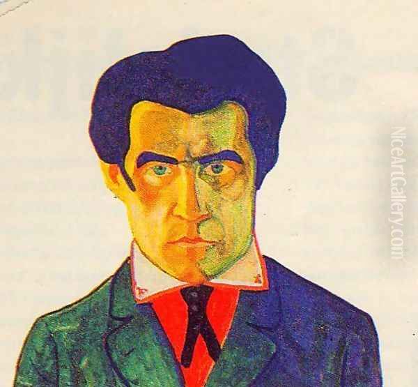 Self portrait I Oil Painting by Kazimir Severinovich Malevich