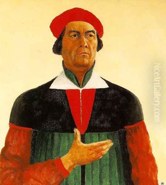 The Artist Oil Painting by Kazimir Severinovich Malevich