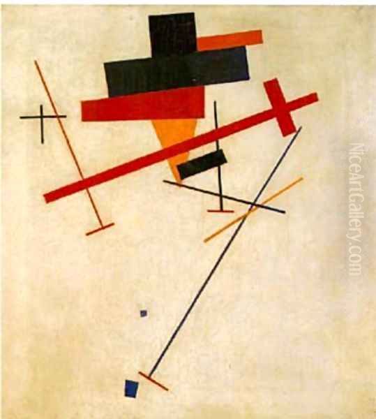 Suprematist Painting 1915 Oil Painting by Kazimir Severinovich Malevich