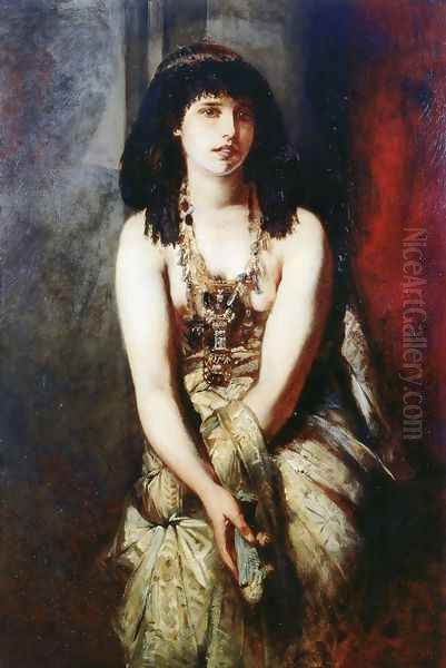 An Egyptian Princess Oil Painting by Hans Makart