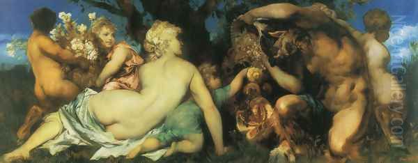 Die Ernte (The Harvest) Oil Painting by Hans Makart