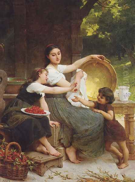 Les Confitures (Jams) Oil Painting by Emile Munier