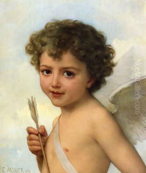 Cupid Oil Painting by Emile Munier