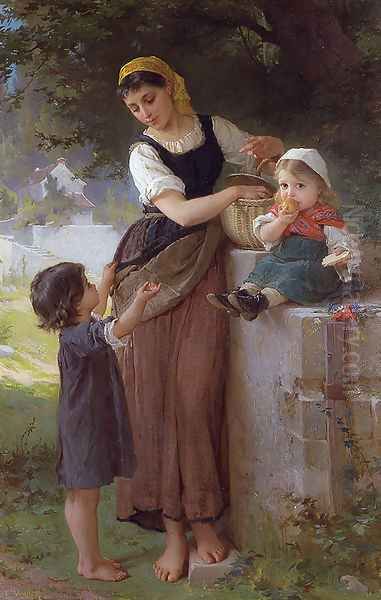 May I Have One Too Oil Painting by Emile Munier