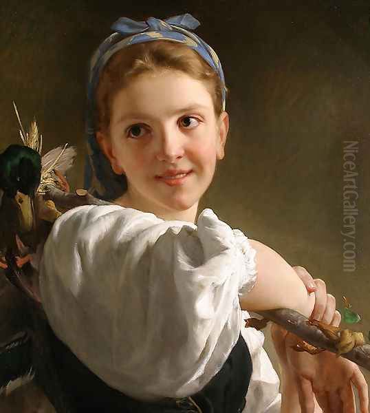 La retour du marché Oil Painting by Emile Munier