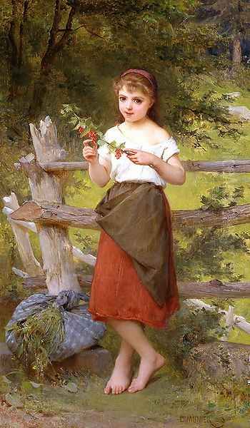 Contemplation Oil Painting by Emile Munier