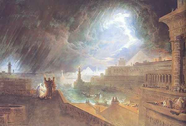 The Seventh Plague of Egypt Oil Painting by John Martin