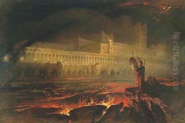 Pandemonium Oil Painting by John Martin