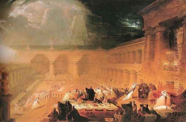 Belshazzar's Feast Oil Painting by John Martin