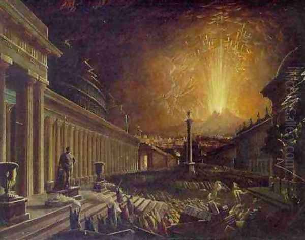 The Eruption of Vesuvius Oil Painting by John Martin