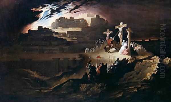 Calvary 1830-40 Oil Painting by John Martin