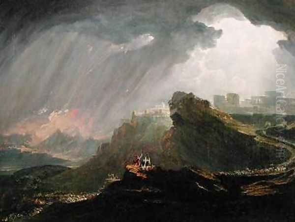 Joshua Commanding the Sun to Stand Still Upon Gibeon 1840 Oil Painting by John Martin