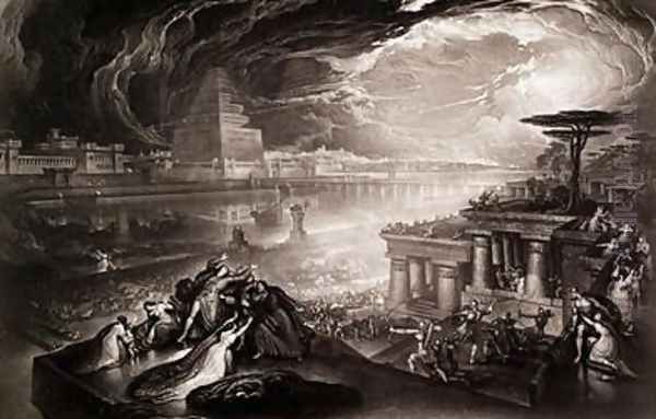 The Fall of Babylon Oil Painting by John Martin