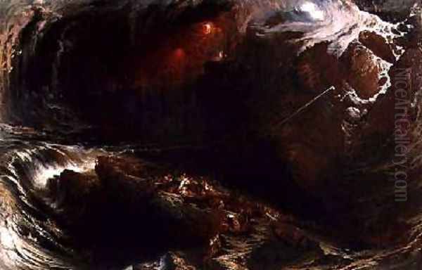 The Deluge 1834 Oil Painting by John Martin