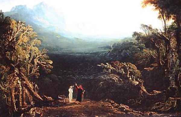 Edwin and Angelina or The Hermit Oil Painting by John Martin