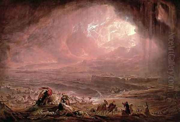 The Destruction of Herculaneum and Pompeii Oil Painting by John Martin