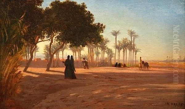 Matin A Boulat, Caire Oil Painting by Ch. Theodore, Bey Frere