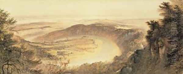 The Wye Valley Oil Painting by John Martin