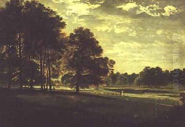 Kensington Gardens Oil Painting by John Martin