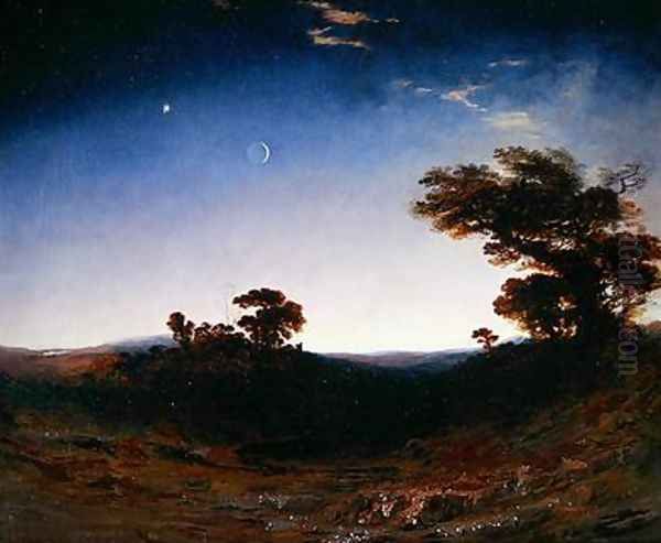 Moonlight Oil Painting by John Martin