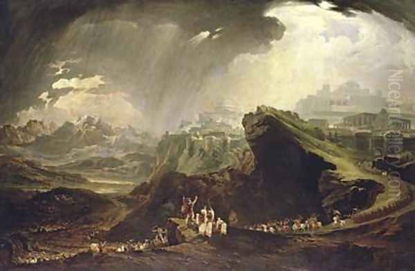 Joshua Commanding the Sun to Stand Still upon Gibeon 1816 Oil Painting by John Martin