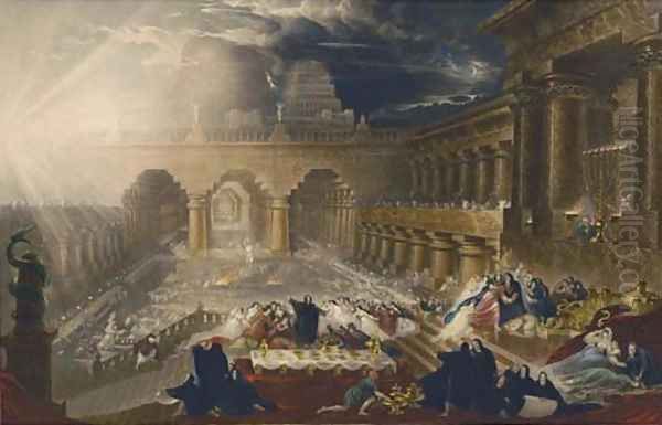 Belshazzar's Feast 2 Oil Painting by John Martin