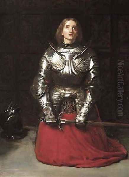 Joan of Arc Oil Painting by Sir John Everett Millais