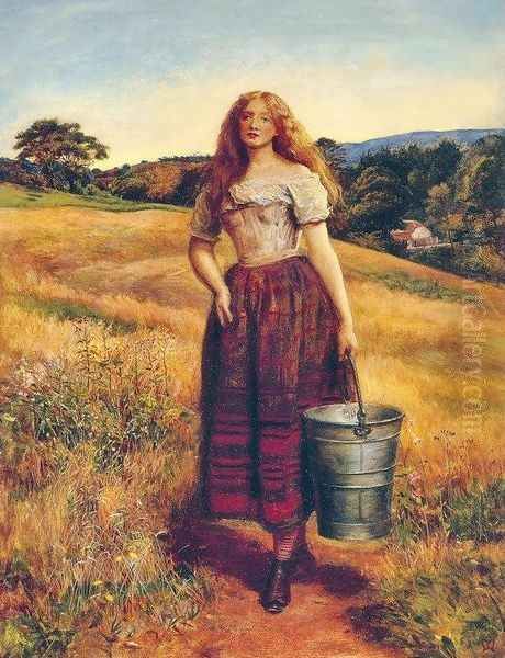 The Farmer's Daughter Oil Painting by Sir John Everett Millais