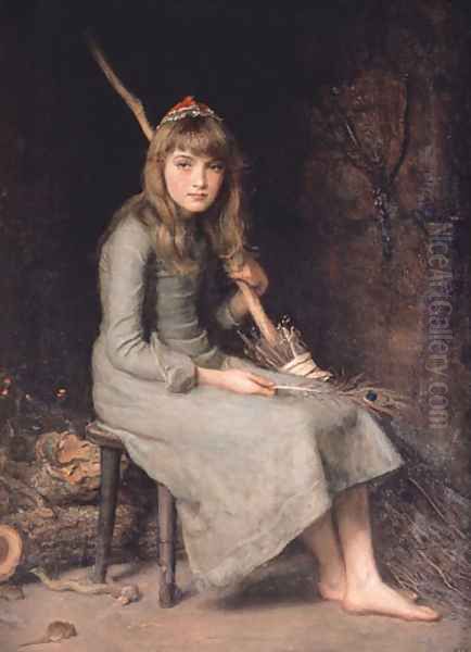 Cinderella Oil Painting by Sir John Everett Millais