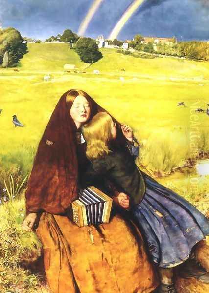 Blind Girl Oil Painting by Sir John Everett Millais