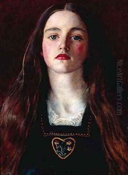 Portrait of a Girl (Sophie Gray) Oil Painting by Sir John Everett Millais