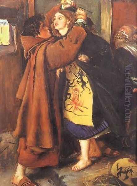 Escape of a Heretic, 1559 Oil Painting by Sir John Everett Millais