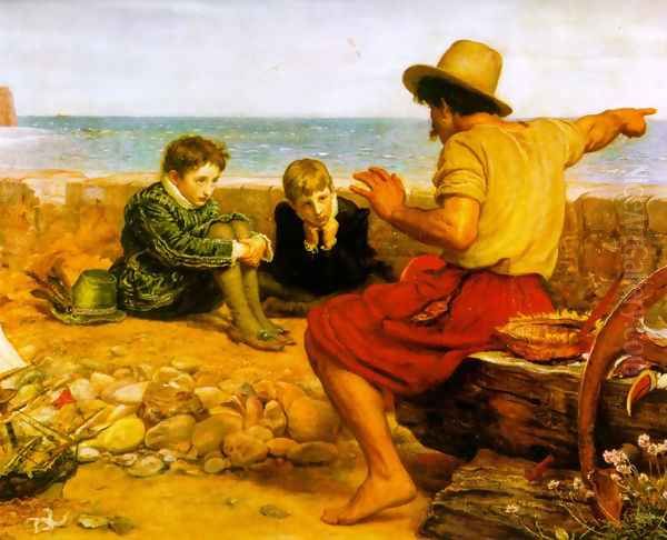 The Boyhood of Raleigh Oil Painting by Sir John Everett Millais