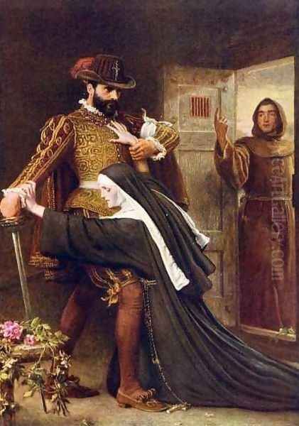 Mercy - Saint Bartholomew's Day, 1572 Oil Painting by Sir John Everett Millais