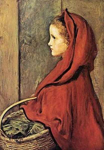 Red Riding Hood Oil Painting by Sir John Everett Millais