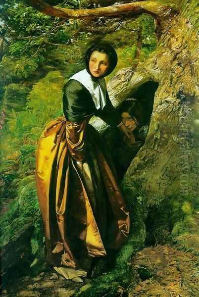 The Proscribed Royalist, 1651 Oil Painting by Sir John Everett Millais