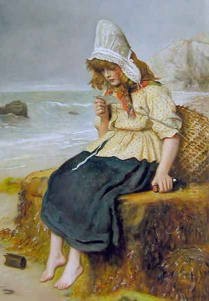 Message from the Sea Oil Painting by Sir John Everett Millais