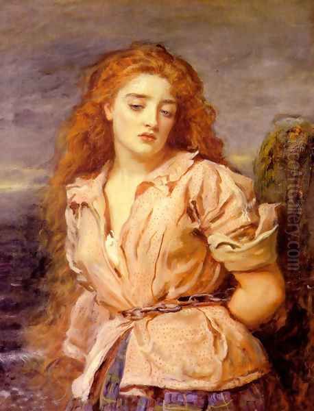 The Matyr of the Solway Oil Painting by Sir John Everett Millais